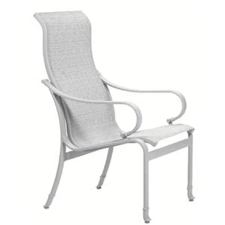 Outdoor Dining Arm Chair with Aluminum Frame